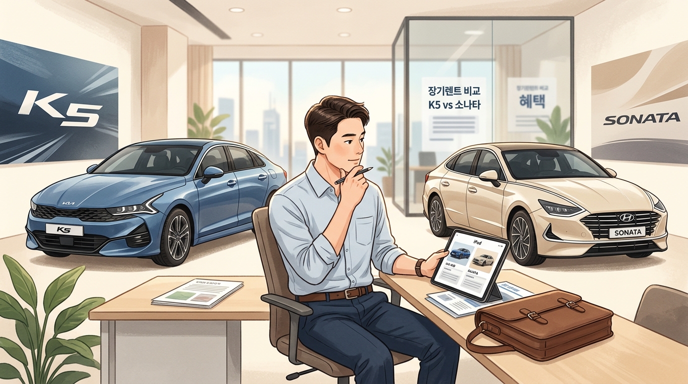 중형 세단 장기렌트 비교 페르소나 이미지
