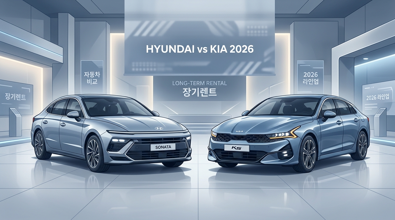 2026 K5 vs 쏘나타 장기렌트 비교