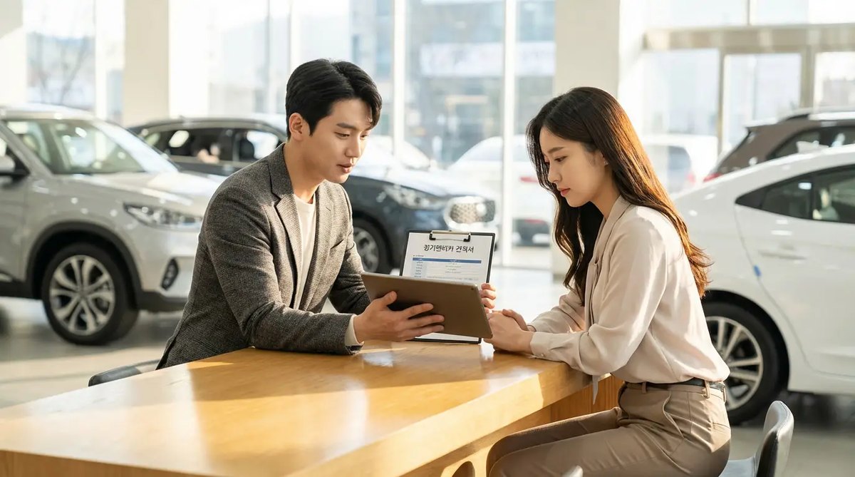 저신용 렌트 상담 일러스트