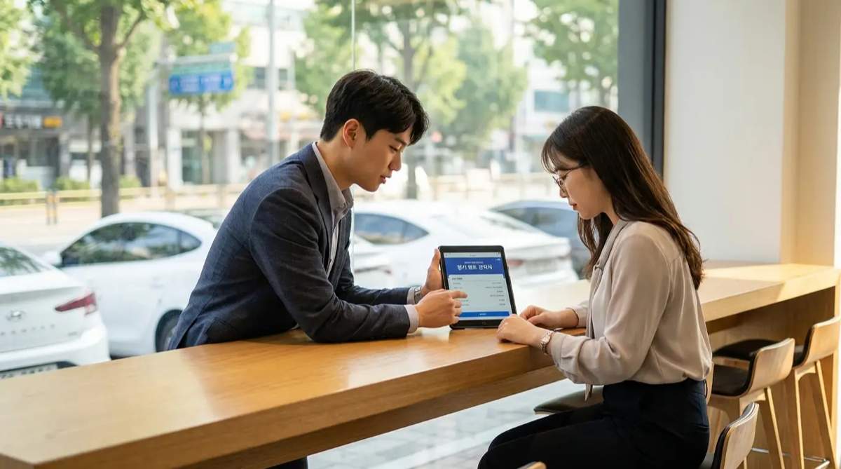 출퇴근 렌트 상담 실사