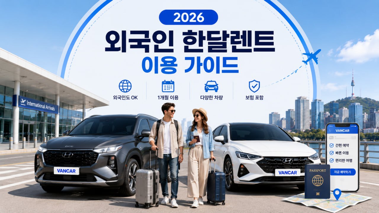외국인 한달렌트 이용 가이드 2026