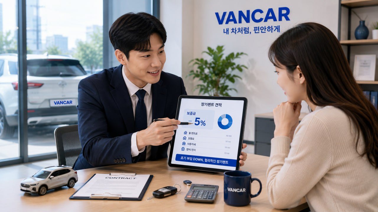 장기렌트 보증금 5% 상담 이미지